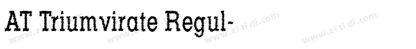 AT Triumvirate Regul字体转换